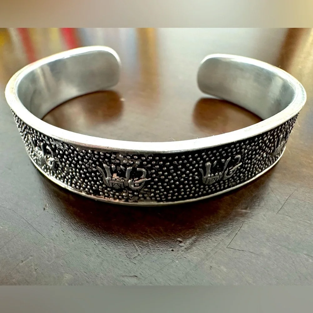 Silver bracelet, happy elephants. - Picture 7 of 13